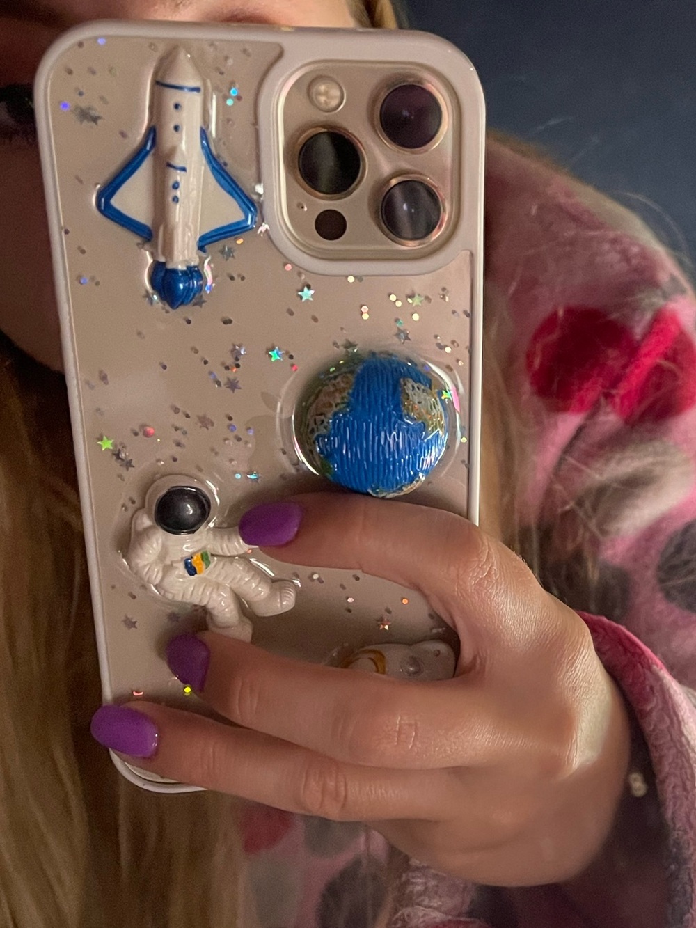 Phone 12 Pro Max Blue Space Case